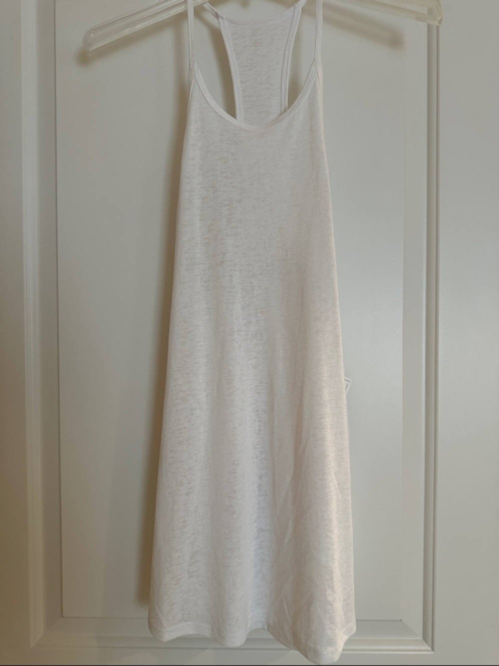 Athleta White Racerback Tank Dress
